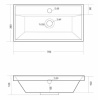 Умывальник мебельный Madera Classica Slim 70
