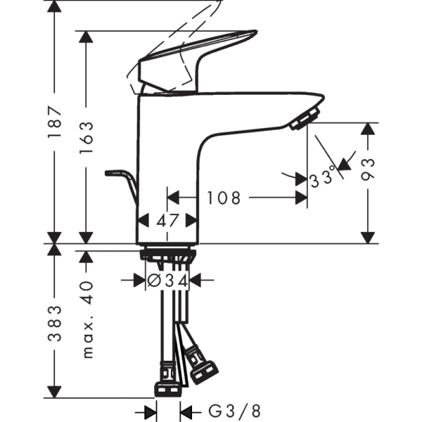 Смеситель Hansgrohe Logis 100 71103000