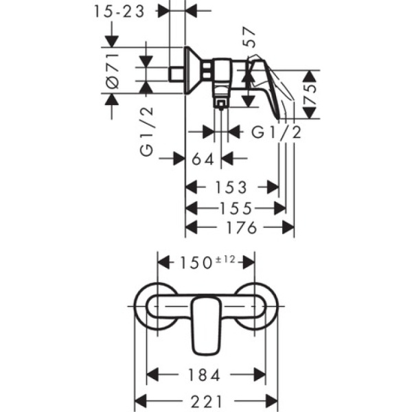 Смеситель Hansgrohe Logis 71601000