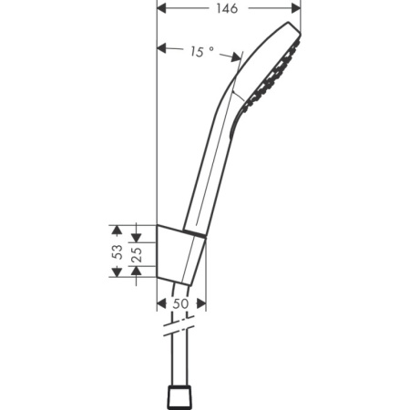 Душевой гарнитур Hansgrohe Croma Select E 1jet 26424400
