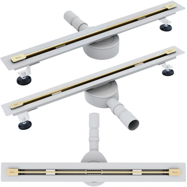 Душевой лоток Rea Neo Ultra Slim Pro 60 / 70 / 80 gold matt