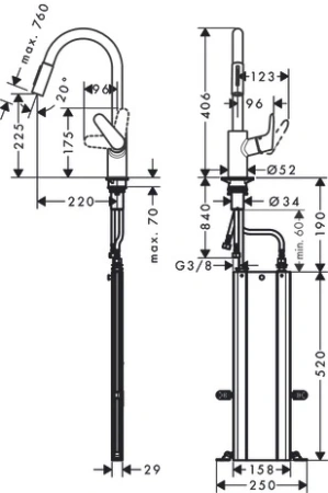 Смеситель Hansgrohe Focus 73880800
