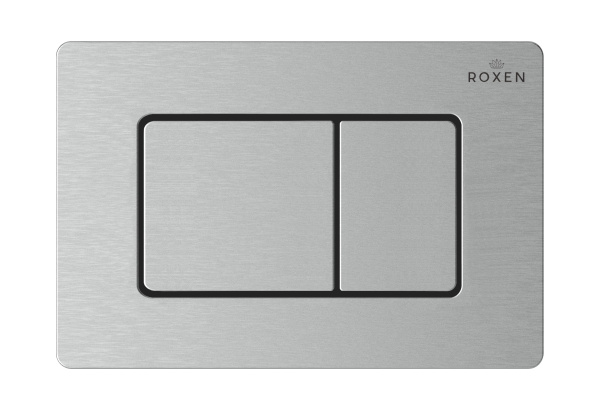 Комплект инсталляции для подвесного унитаза Roxen StounFix Dual Fresh 968406 с кнопкой Roxen Steel 420280S
