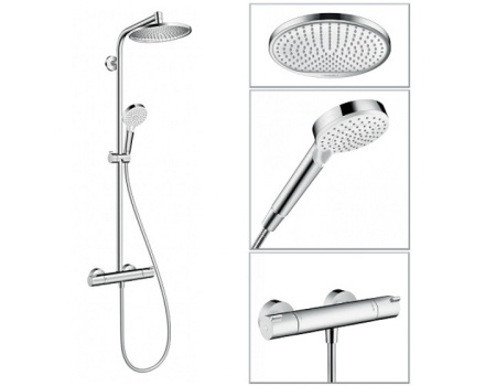 Душевая система термостатическая Hansgrohe Crometta S 1jet 27267000