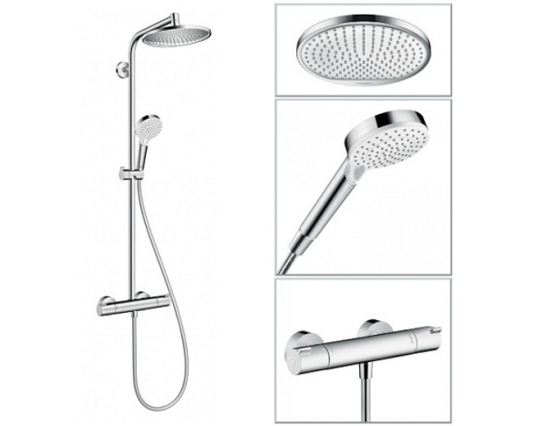 Душевая система термостатическая Hansgrohe Crometta S 1jet 27267000