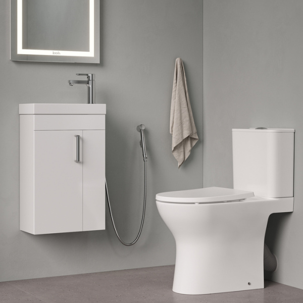 Смеситель для умывальника с гигиеническим душем Iddis Sena SENSB00i08