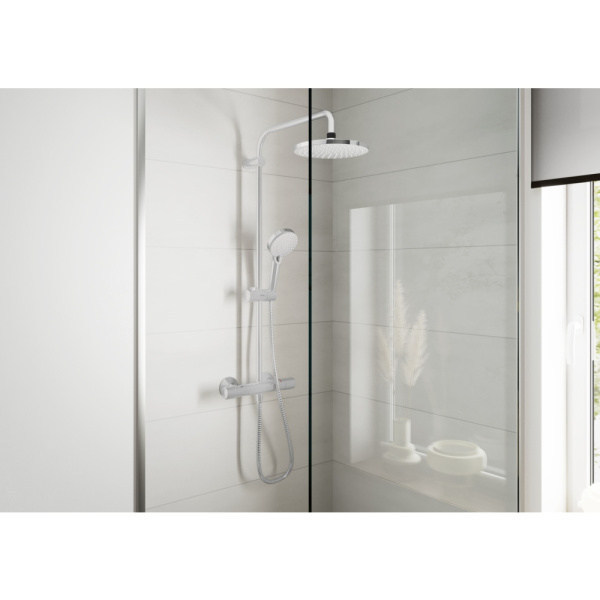 Душевая система термостатическая Hansgrohe Vernis Shape Showerpipe 230 1jet Green 26318000
