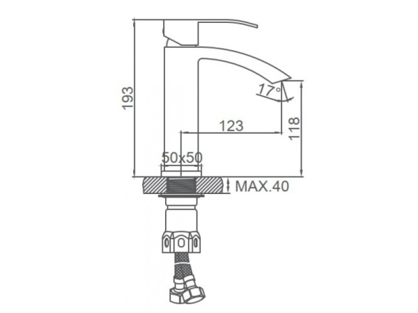 Смеситель Ledeme L71017D Смеситель Ledeme L71017D