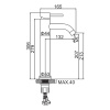 Смеситель Ledeme L71106B