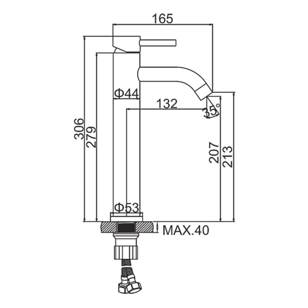 Смеситель Ledeme L71106X Смеситель Ledeme L71106X
