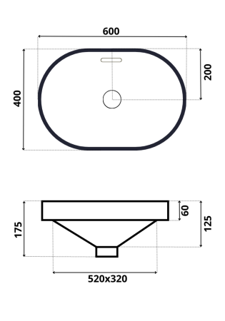 Умывальник Roxen Batt 570155