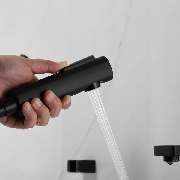 Смеситель для умывальника с гигиеническим душем Shevanik S8271H