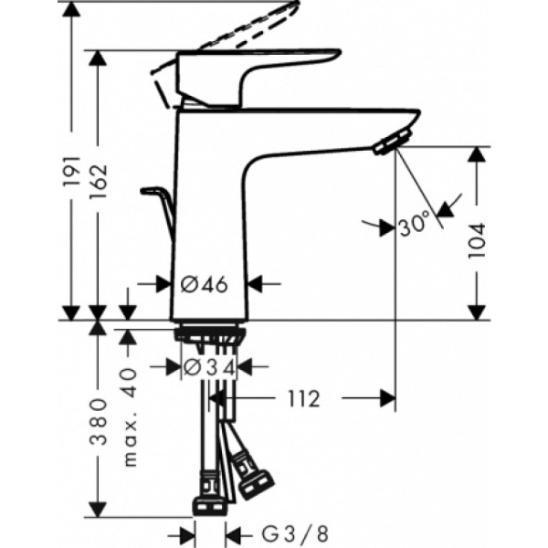 Смеситель Hansgrohe Talis 71714670