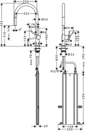Смеситель Hansgrohe Talis 72803000