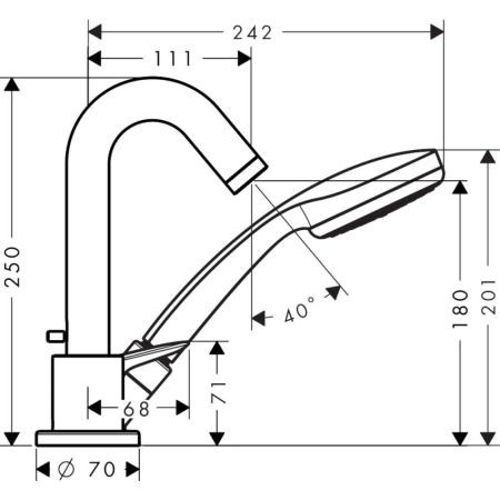 Смеситель Hansgrohe Logis 71310000