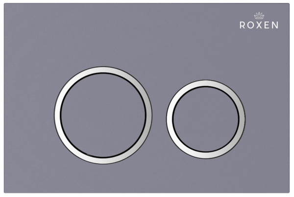 Комплект инсталляции для подвесного унитаза Roxen StounFix Dual Fresh 966010 с кнопкой Roxen Santi 410260DG