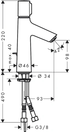 Смеситель Hansgrohe Talis 72042000