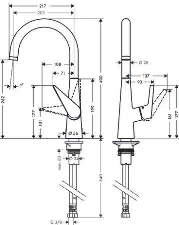 Смеситель Hansgrohe Talis 72816000