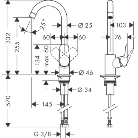 Смеситель Hansgrohe Logis 71861000