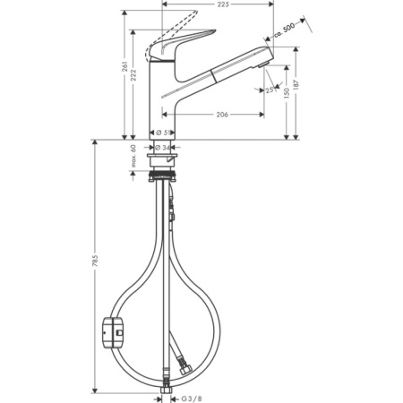 Смеситель Hansgrohe Focus 71814000