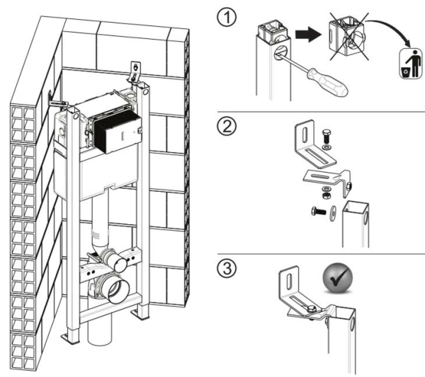 Инсталляция для унитаза Oli Quadra (722019, 135974)