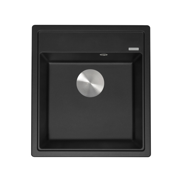 ухонная мойка Zorg Rock 45х50 Premium Black metallic