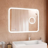 Зеркало Continent Bliss LED с увеличительным зеркалом и часами 120х80