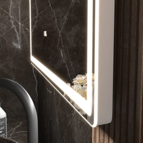 Зеркало Vigo Roberta Luxe 60х100 с бесконтактным сенсором, подогревом, часами и датчиком движения