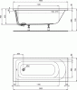 Прямоугольная ванна Ideal Standard HOTLINE 160х70 см