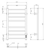 Полотенцесушитель Roxen Caspia 11070-5385W электрический