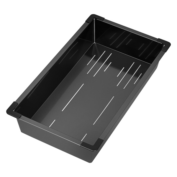 Кухонная мойка Arfeka Eco AR Black 50х50 с коландером G и дозатором
