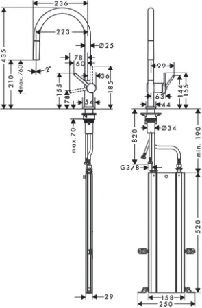 Смеситель Hansgrohe Talis 72803800