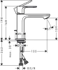 Смеситель Hansgrohe Rebris 72517000