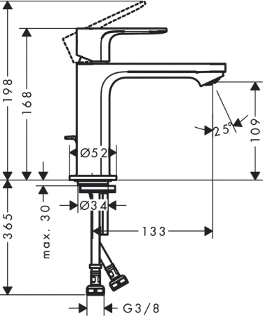 Смеситель Hansgrohe Rebris 72517000
