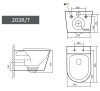 Подвесной унитаз Grado GD-W203R белый