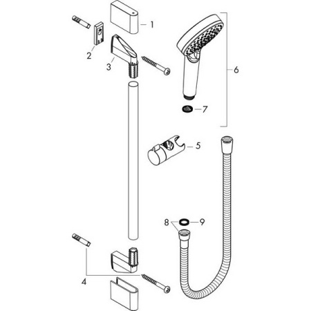 Душевой гарнитур Hansgrohe Crometta 2jet Vario EcoSmart 26534400