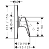 Смеситель встраиваемый Hansgrohe Logis 71607000