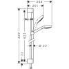 Душевой гарнитур Hansgrohe Croma Select S Multi 3jet EcoSmart 26561400