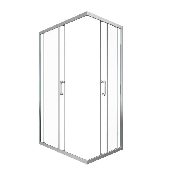 Душевой уголок Triton Фикс Хром 120х80