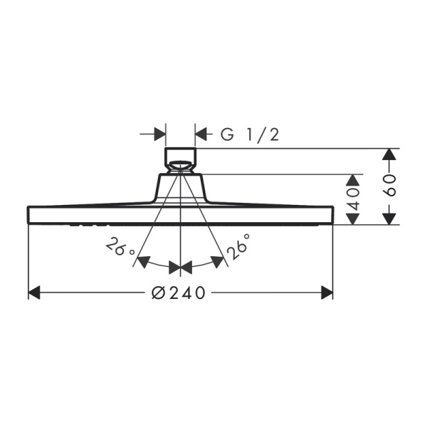Тропический душ Hansgrohe Crometta S 1jet 26723000