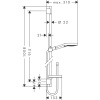 Душевой гарнитур Hansgrohe Raindance Select S 3jet EcoSmart 26633000 с мыльницей