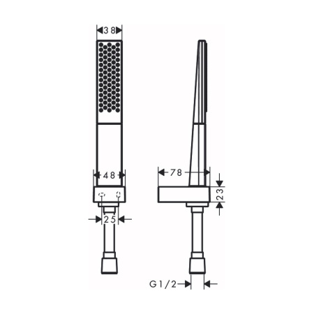 Душевой гарнитур Hansgrohe Rainfinity 1jet 26856000