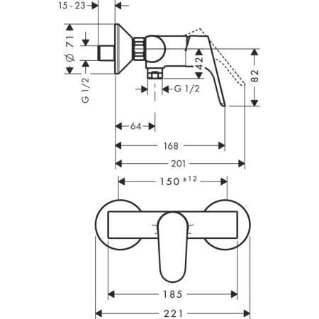Смеситель Hansgrohe Focus E2 31960000