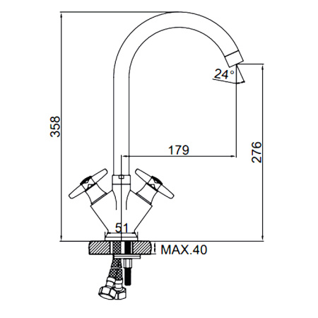 Смеситель Ledeme L4099-4