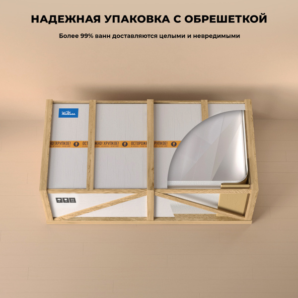 Акриловая ванна в наборе 4 в 1 Wellsee Belle Spa 2.0 235803002 правый