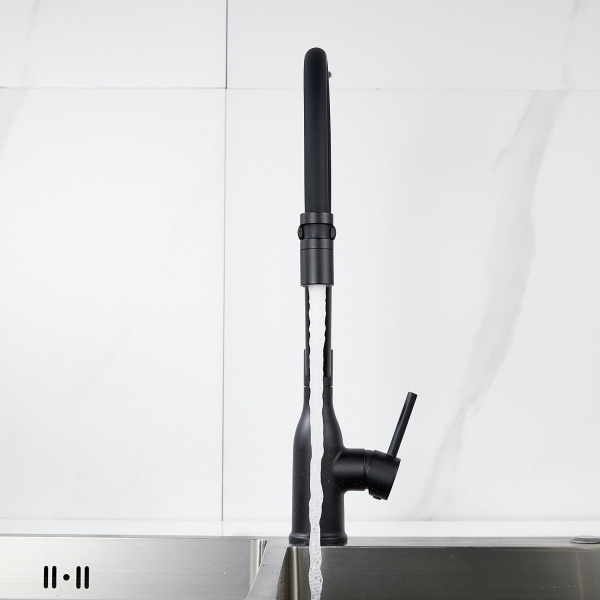 Смеситель для кухни с гибким изливом Shevanik S343H-3 Смеситель для кухни с гибким изливом Shevanik S343H-3