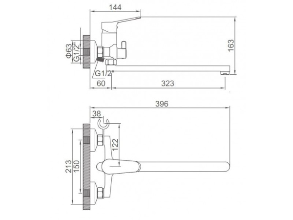 Смеситель с ручным душем Ledeme L2261 Смеситель с ручным душем Ledeme L2261