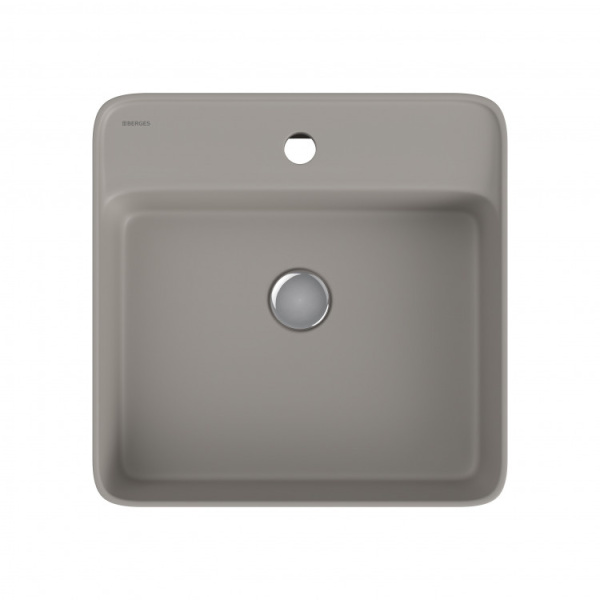 Раковина BERGES EGO SL 45х45 см, матовый серый