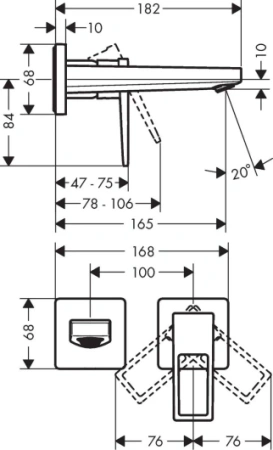 Смеситель Hansgrohe Metropol 74525000
