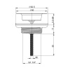 Универсальный выпуск для раковины Wellsee Drainage System 182145000